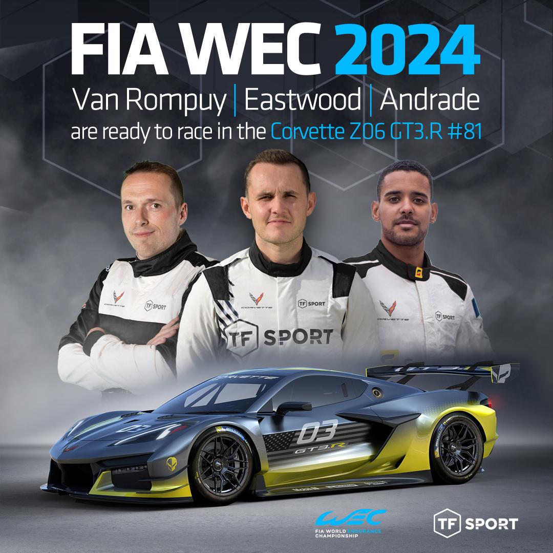 FIA WEC 2024 Tom Van Rompuy met TF Sport en Corvette Welkom op de